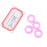 Crofta 2 Pairs Anti Slip Silicone Ear Hooks Holder for Glasses PInk