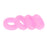 Crofta 2 Pairs Anti Slip Silicone Ear Hooks Holder for Glasses PInk