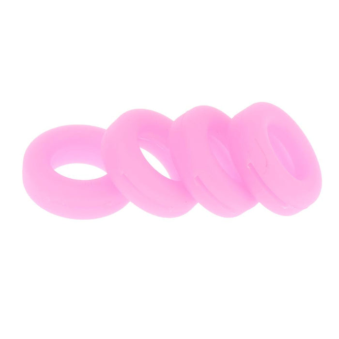 Crofta 2 Pairs Anti Slip Silicone Ear Hooks Holder for Glasses PInk