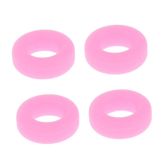 Crofta 2 Pairs Anti Slip Silicone Ear Hooks Holder for Glasses PInk