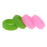 Crofta 2 Pairs Anti Slip Silicone Ear Hooks Holder for Glasses Green Pink