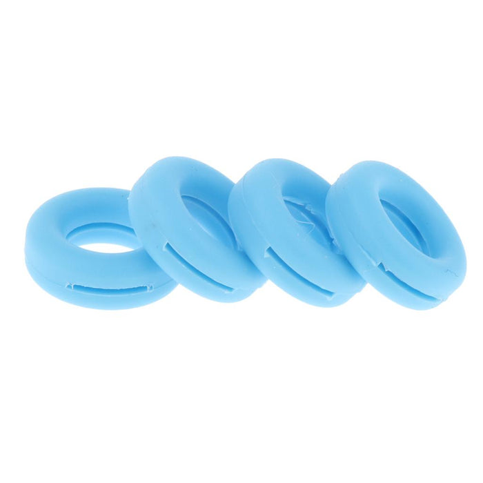 Crofta 2 Pairs Anti Slip Silicone Ear Hooks Holder for Glasses Light Blue