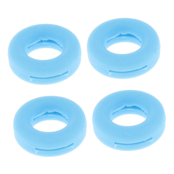 Crofta 2 Pairs Anti Slip Silicone Ear Hooks Holder for Glasses Light Blue