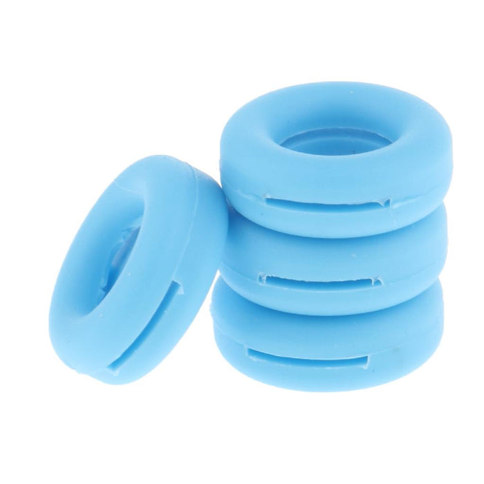 Crofta 2 Pairs Anti Slip Silicone Ear Hooks Holder for Glasses Light Blue