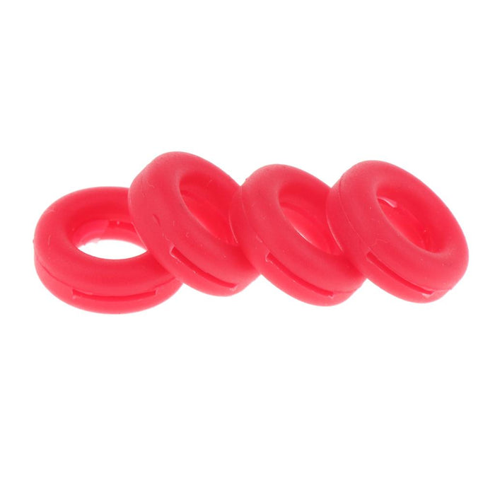 Crofta 2 Pairs Anti Slip Silicone Ear Hooks Holder for Glasses Red