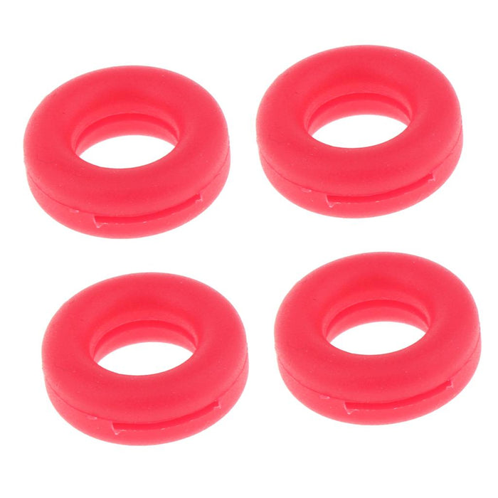 Crofta 2 Pairs Anti Slip Silicone Ear Hooks Holder for Glasses Red