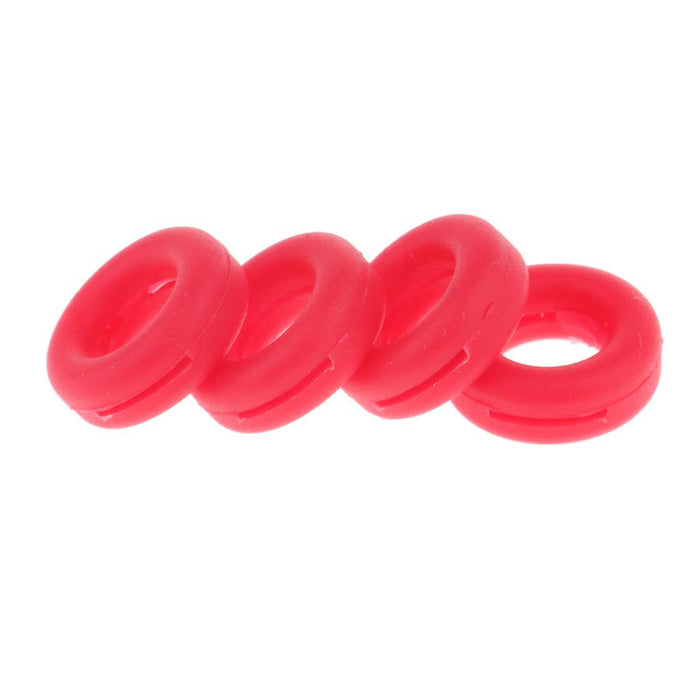 Crofta 2 Pairs Anti Slip Silicone Ear Hooks Holder for Glasses Red