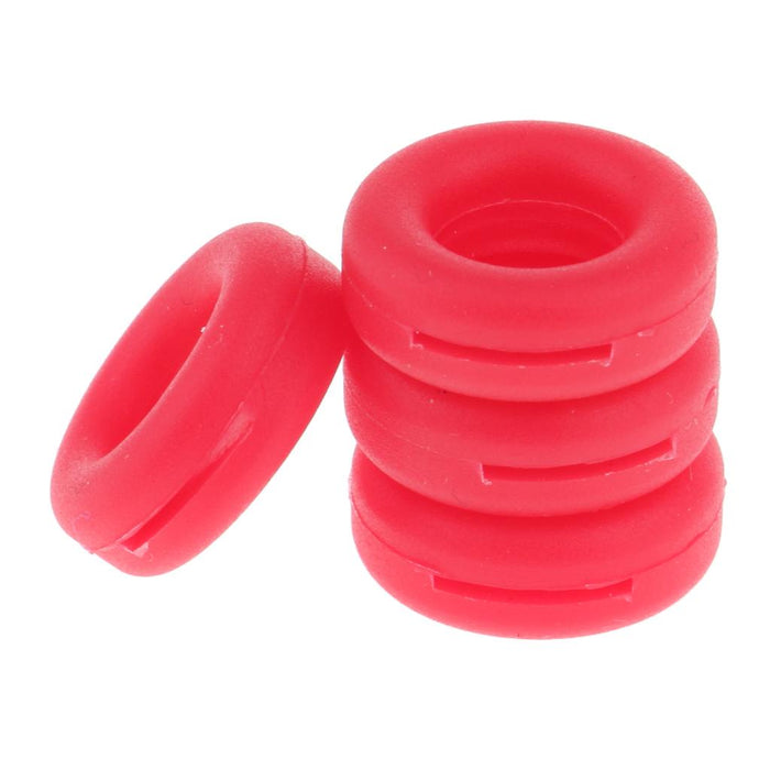 Crofta 2 Pairs Anti Slip Silicone Ear Hooks Holder for Glasses Red