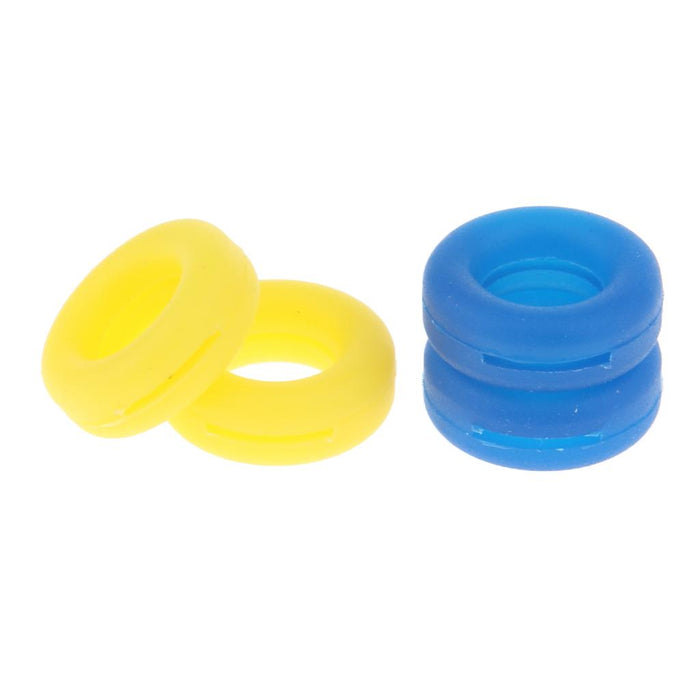 Crofta 2 Pairs Anti Slip Silicone Ear Hooks Holder for Glasses Yellow Dark Blue