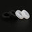 Crofta 2 Pairs Anti Slip Silicone Ear Hooks Holder for Glasses Black White