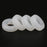 Crofta 2 Pairs Anti Slip Silicone Ear Hooks Holder for Glasses White