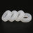 Crofta 2 Pairs Anti Slip Silicone Ear Hooks Holder for Glasses White