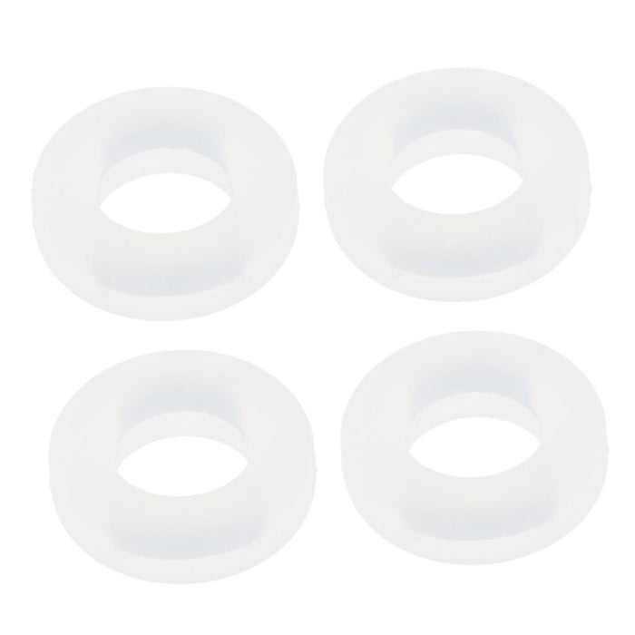 Crofta 2 Pairs Anti Slip Silicone Ear Hooks Holder for Glasses White