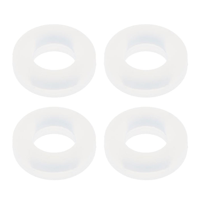 Crofta 2 Pairs Anti Slip Silicone Ear Hooks Holder for Glasses White