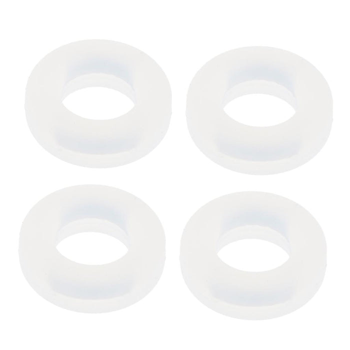 Crofta 2 Pairs Anti Slip Silicone Ear Hooks Holder for Glasses White