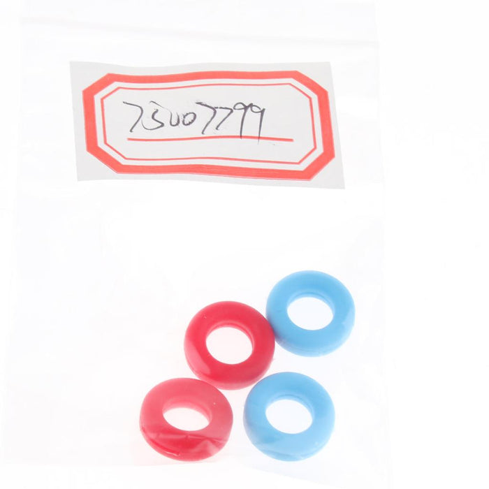 Crofta 2 Pairs Anti Slip Silicone Ear Hooks Holder for Glasses Red Light Blue