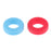 Crofta 2 Pairs Anti Slip Silicone Ear Hooks Holder for Glasses Red Light Blue