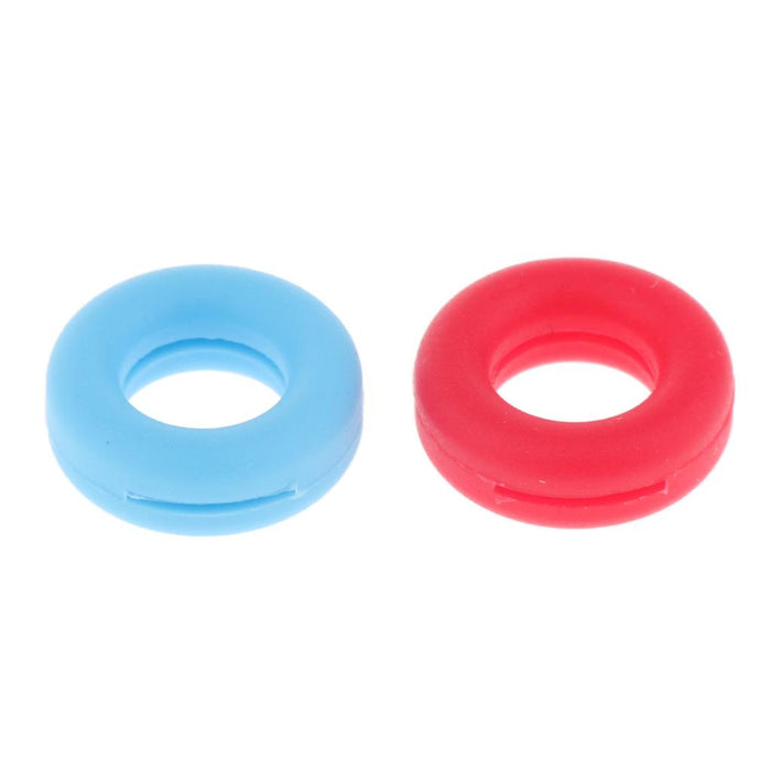 Crofta 2 Pairs Anti Slip Silicone Ear Hooks Holder for Glasses Red Light Blue