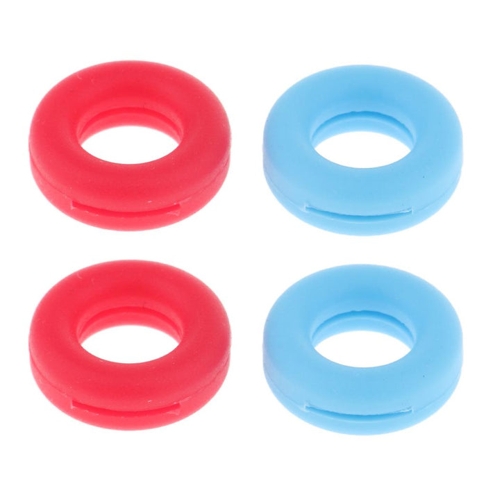 Crofta 2 Pairs Anti Slip Silicone Ear Hooks Holder for Glasses Red Light Blue