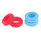 Crofta 2 Pairs Anti Slip Silicone Ear Hooks Holder for Glasses Red Light Blue