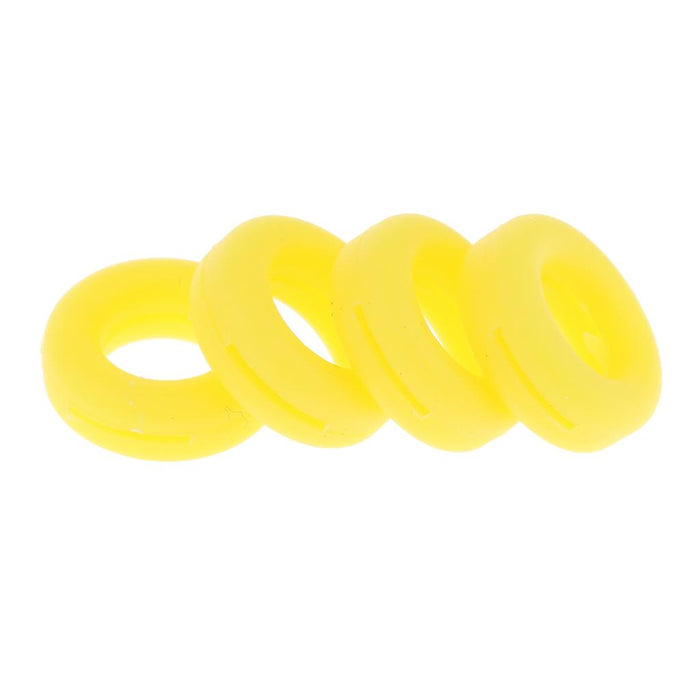 Crofta 2 Pairs Anti Slip Silicone Ear Hooks Holder for Glasses Yellow