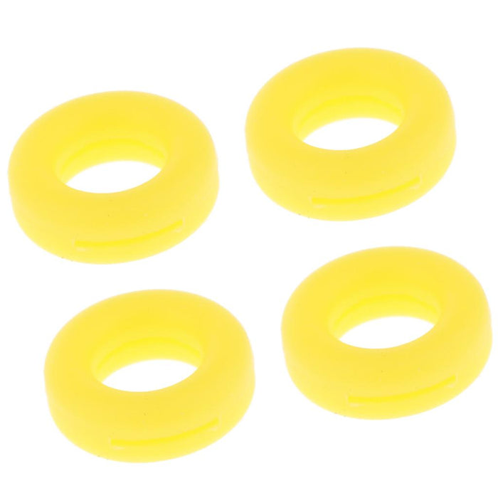 Crofta 2 Pairs Anti Slip Silicone Ear Hooks Holder for Glasses Yellow