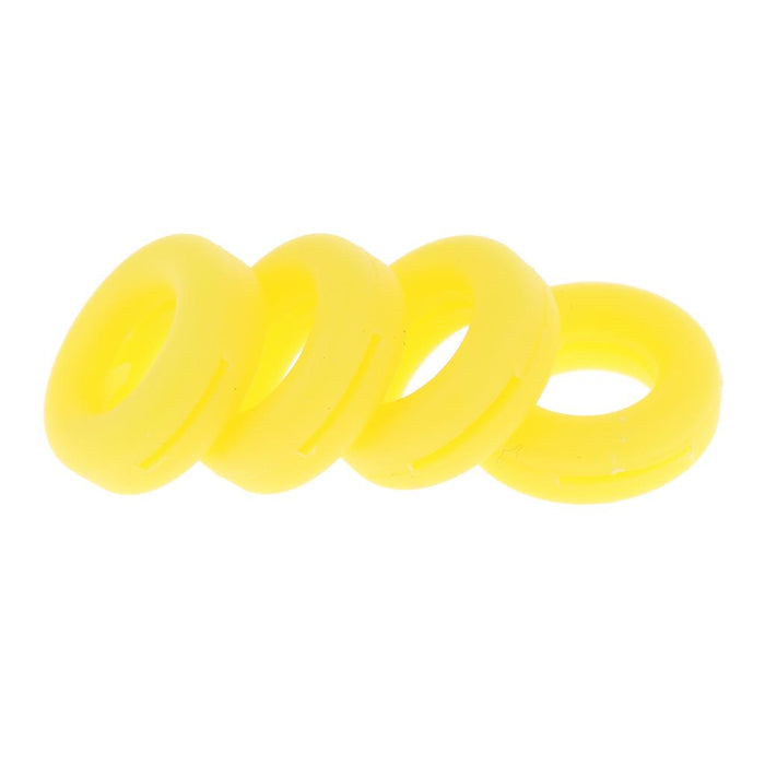 Crofta 2 Pairs Anti Slip Silicone Ear Hooks Holder for Glasses Yellow