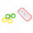 Crofta 2 Pairs Anti Slip Silicone Ear Hooks Holder for Glasses Yellow Green