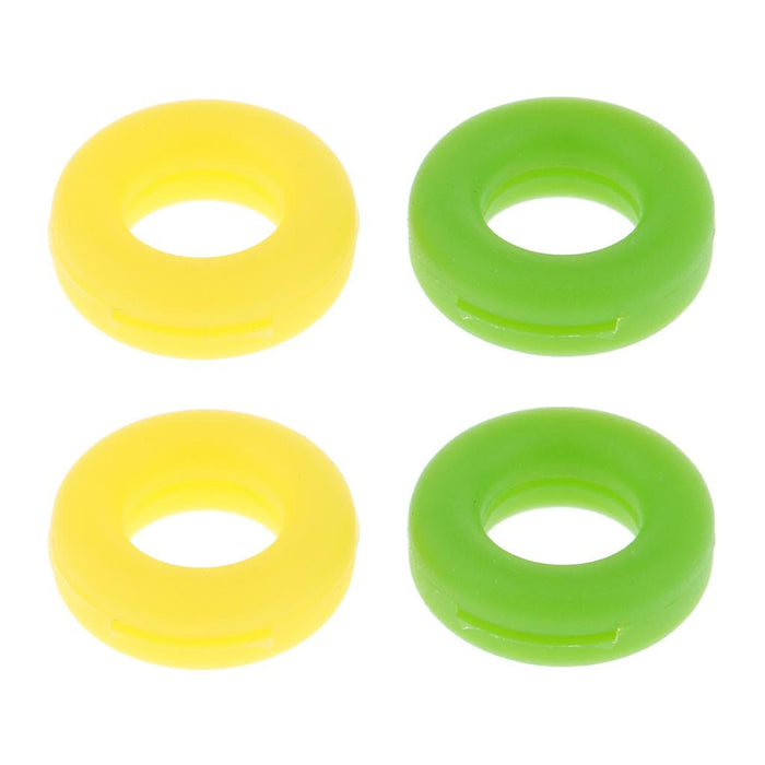 Crofta 2 Pairs Anti Slip Silicone Ear Hooks Holder for Glasses Yellow Green