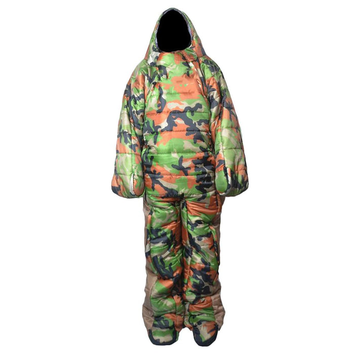 Crofta Adult Full Body Wearable Sleeping Bag with zipper for OutdoorTravel Hospital