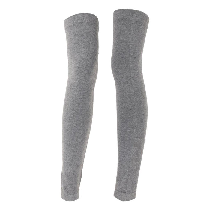 Crofta 1 Pair Women Winter Over Knee Footless Socks Leg Warmer Sleeves  Gray