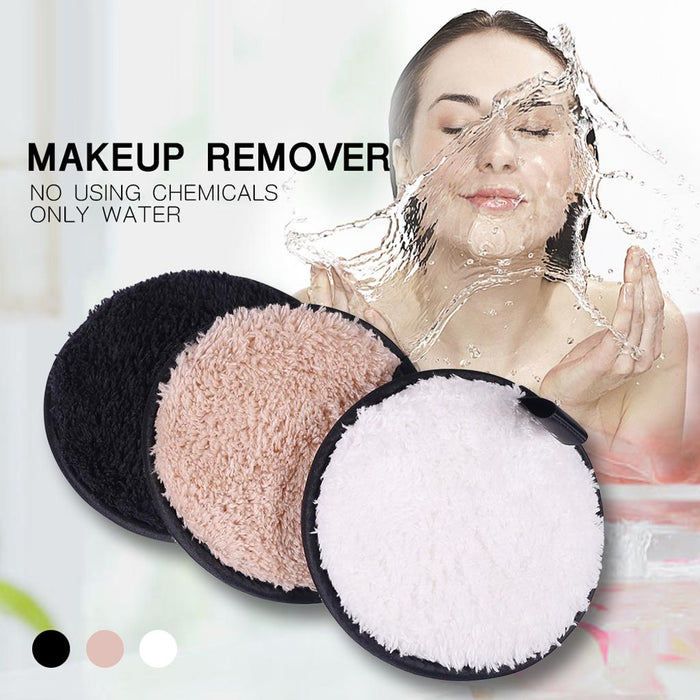 3 in 1 Reusable Makeup Remover Pads Cosmetic Facial Cleansing Puff Sponges