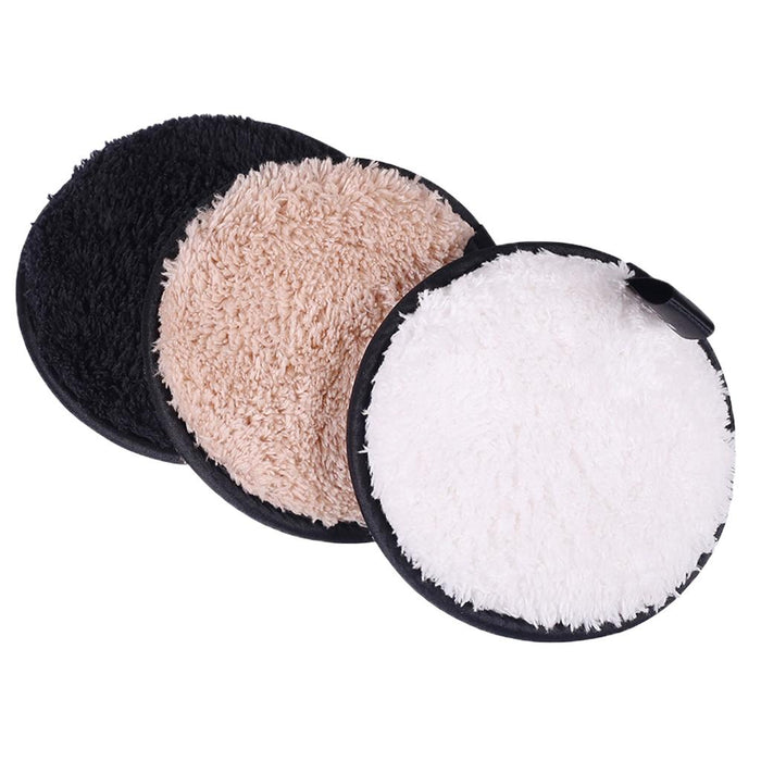 3 in 1 Reusable Makeup Remover Pads Cosmetic Facial Cleansing Puff Sponges