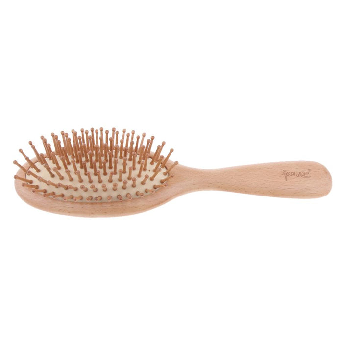 Crofta Wooden Paddle Brush Storage bucket and Cleaner Kit For Men Women Kid Hair 02