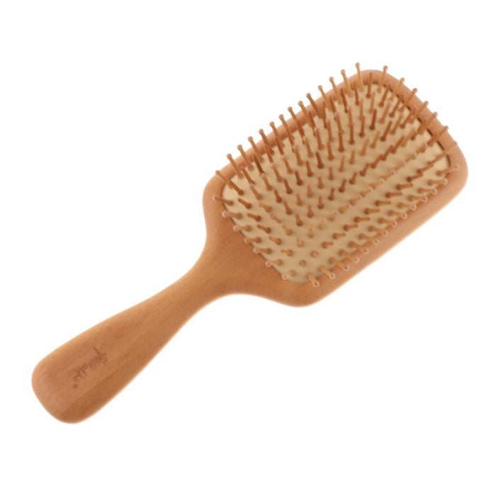 Crofta Wooden Paddle Brush Massage Scalp Brush For Detangling Men Women Kid Hair 01