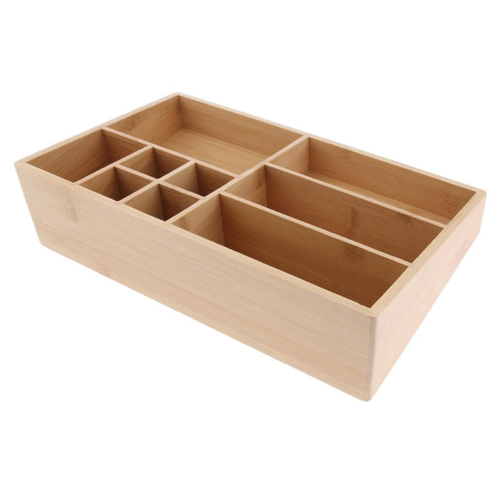 Crofta Wood Makeup Storage Organizer Cosmetic Storage Box For Neat Countertop 02