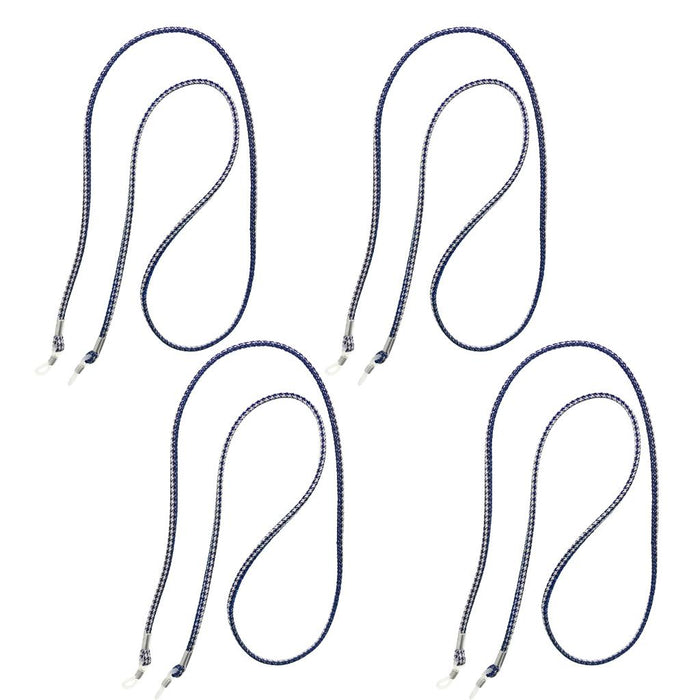 4 Pieces Eyeglass Sunglasses Cord Chain Glasses Holder String Rope Dark Blue