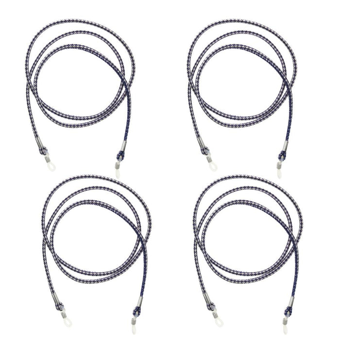 4 Pieces Eyeglass Sunglasses Cord Chain Glasses Holder String Rope Dark Blue