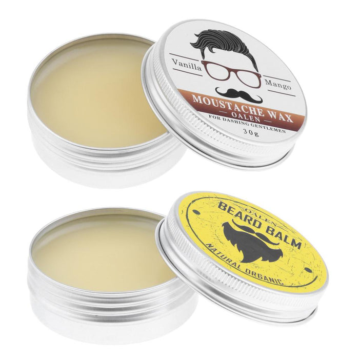 30g Men Beard Balm Conditioner Moustache Wax Grooming Cream Fruit Scent