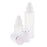 2 Pieces Glass spray Bottles Refillable Cosmetic Container 30ml/80ml White