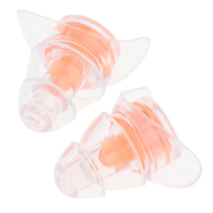 1 Pair Anti-noise Silicone Earplugs Hearing Protection Ear Plugs Orange