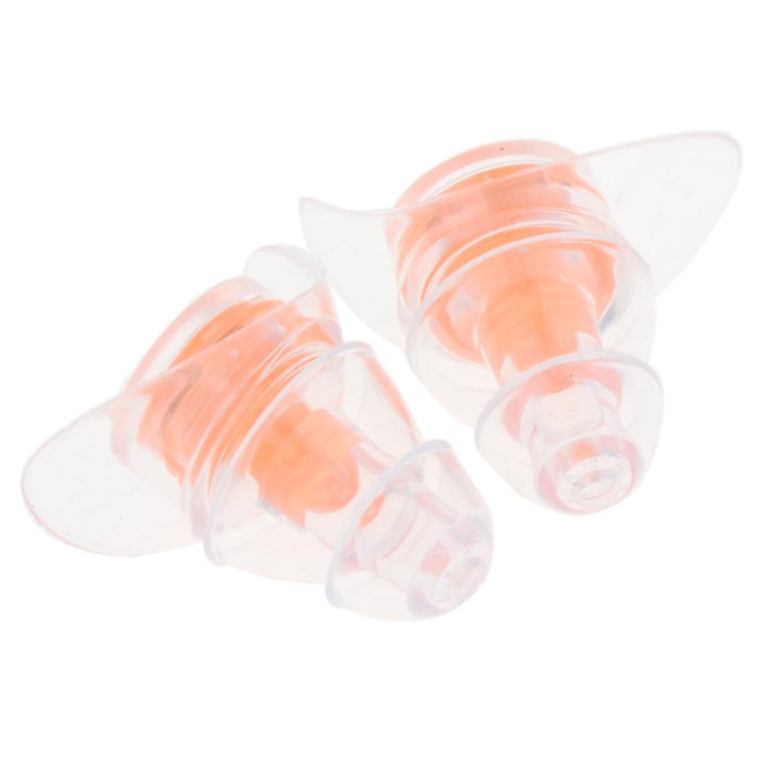 1 Pair Anti-noise Silicone Earplugs Hearing Protection Ear Plugs Orange