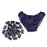 30 Pieces Non Woven Disposable Underwear Travel Panties for Women Men Blue