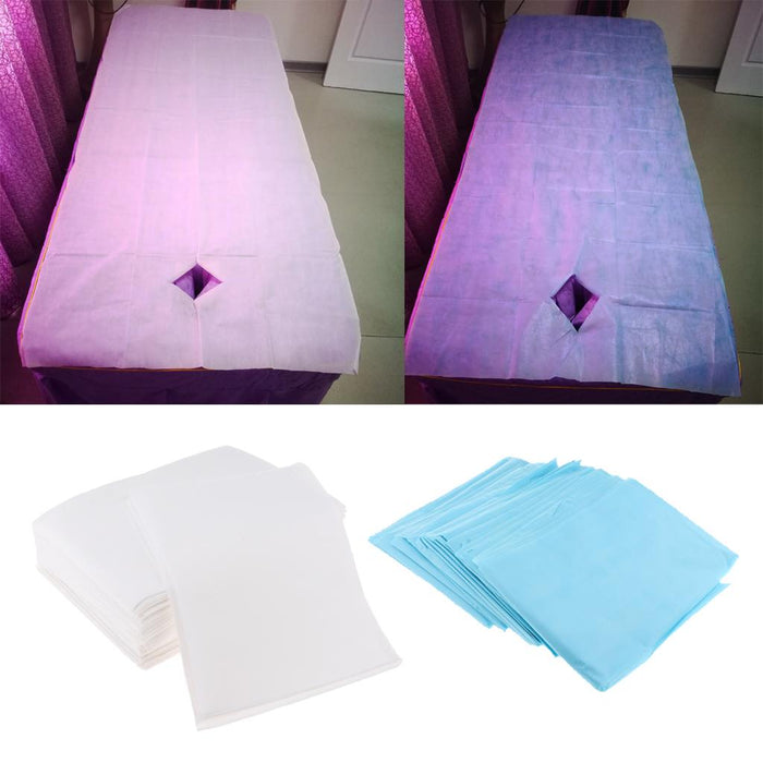 20 Pieces Disposable Beauty Massage Salon Hotel Bed Pads Cover Sheets White