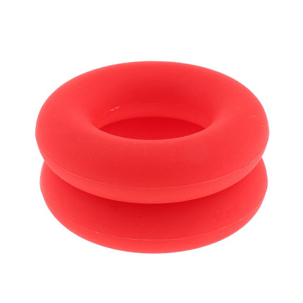 Crofta 2 Pieces Finger Gripper Strengthener Hand Grip Exerciser Ring red