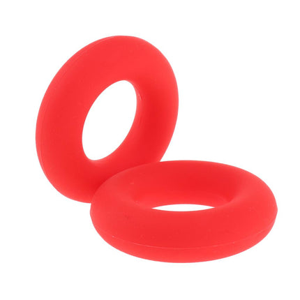 Crofta 2 Pieces Finger Gripper Strengthener Hand Grip Exerciser Ring red