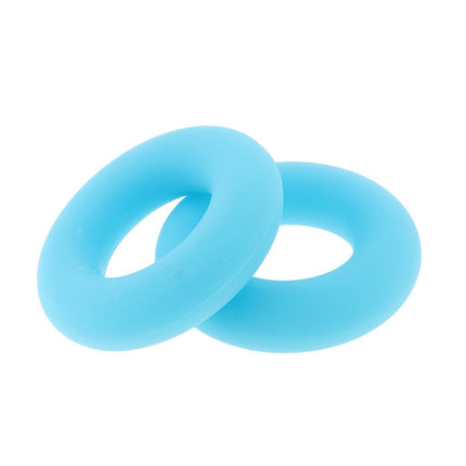 Crofta 2 Pieces Finger Gripper Strengthener Hand Grip Exerciser Ring blue