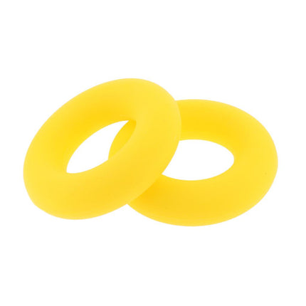 Crofta 2 Pieces Finger Gripper Strengthener Hand Grip Exerciser Ring yellow