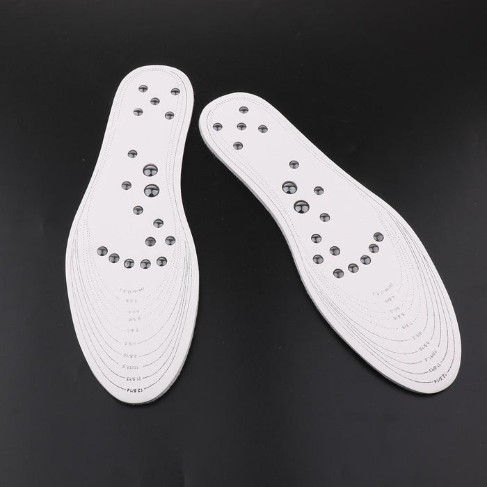 Crofta 1 Pair Memory Foam Shoe Inserts Massage Insole Cushion for Women Men White