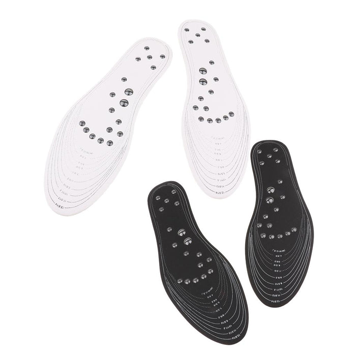 Crofta 1 Pair Memory Foam Shoe Inserts Massage Insole Cushion for Women Men White